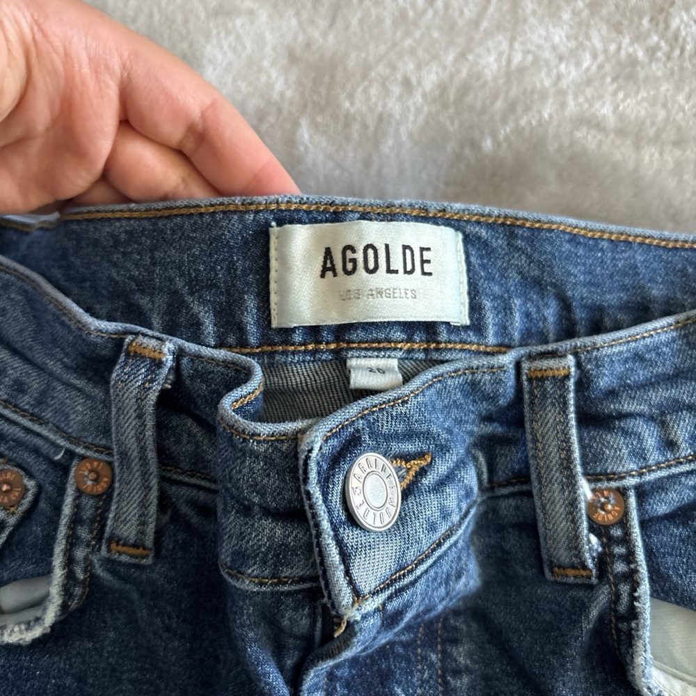 Agolde High Rise Blue Jeans